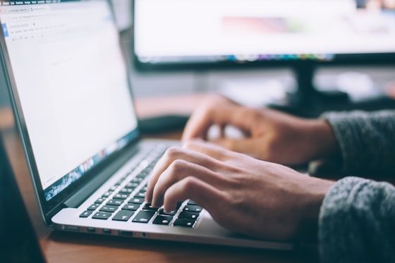 Browsing open tasks on a laptop